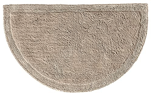 Erwin Müller Duschvorlage Uni Serie Stuttgart Taupe Größe 50x80 cm - Unterseite rutschhemmend, mit Schnürung, 100% Baumwolle