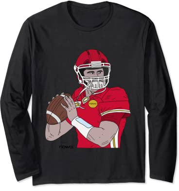 AMERICAN FOOTBALL JERSEY TOUCH DOWN QUARTERBACK Long Sleeve T-Shirt