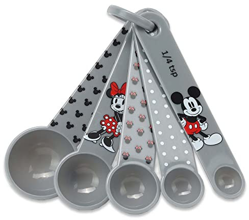 Cucharas medidoras de Mickey y Minnie Mouse de Disney, adorables cucharas medidoras de Mickey Mouse para cocina