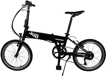 Blaupunkt Carl 300 Falt-E-Bike in schwarz inkl. Dot Blue Lenkertasche LT 300