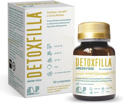 Integratore Detox con Clorofilla e Estratti Vegetali – Green Food Naturale – Supporto al Benessere dell’Organismo – Formula Antiossidante – 60 Compresse