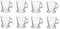 Lot De 8 Tasses Espresso - 8 Cl - Verre