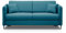 All4All Schlafsofa Sky II Sofa mit Schlaffunktion 2-sitzer Sofa mit Matratze Sofa zum Ausklappen Gepolstert Metallfüße Grau Braun Schwarz Grün Blau Beige