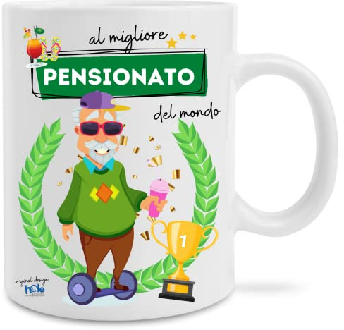 Hole Gadget Originelle und lustige Geschenkidee für Mann und Frau, Er, Keramikbecher, für lustige Geschenke, Mutter, Freundin, Junge, Vater, Geburtstag (im Ruhestand)