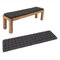 HAVE A SEAT Living - Bankauflage 160x40 cm - Bequeme Sitzauflage Bank, 5 cm Dick - Waschbar bis 95°C, Orthopädisch, Wetterfest - Made in Germany (160x40 cm, Grau/Anthrazit)