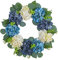 Hydrangea Wreath Spring Wreaths Floral 40cm Home Decor Large Blue White Rustic Artificial Flower Wreaths Farmhouse Wreath for Front Door