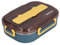 Otufan Lunchbox, 10,0 X 7,3 X 2,6 Zoll, Fach aus Edelstahl 316, Isolierte, Beheizbare Frische-Lebensmittelbox, Bento-Behälter Für Büroangestellte, Studenten(Blau Gelb)