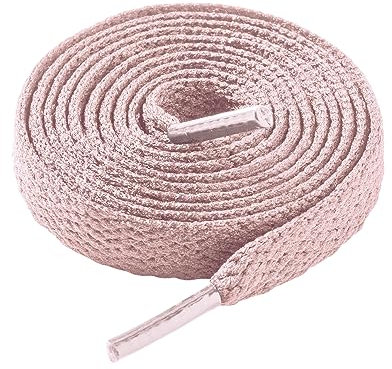 LARGERED Lacci piatti Scarpe,Stringhe Scarpe per Uomo e Donna,Lacci per Scarpe Larghi da 8mm per Scarpe da Sneakers e Scarpe Sportivi,Lacci per Scarpe, Rosa 140cm