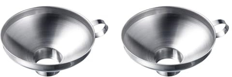 Westmark Einmach-/Marmeladentrichter mit langem Einfüllstutzen, Einfüllstutzendurchmesser (innen ca. 3,5 cm), Rostfreier Edelstahl, Silber, 12442270 (Packung mit 2)