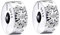 Amuefer Sliver Sun Clip Charms für Armbänder 925 Sterling Silber mit Cubic Zirkonia Spacer Geburtstag Weihnachten Schmuck Geschenke für Frauen-2 Stücke