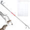 PEUTIER Snake Grabber Tool, Wide Jaws Snake Tongs Grabber with Snake Bag Serrated Design Foldable Professional Snake Grabbing Stick Pole Pliers Snake Handling Tools for Mice, Picking Up Trash