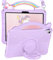 Phonebliss Coque pour iPad Air 11 pouces M3 2025/M2 2024 – pour femmes et filles – Jolie coque avec poignée supports et sangle – Motif dessin animé 3D violet kawaii – Design unique en silicone Funda