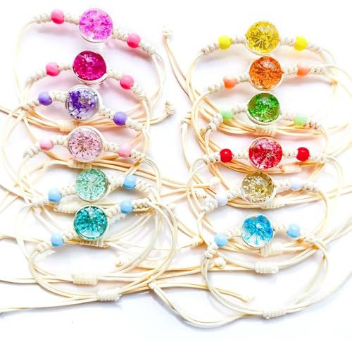 comvastars 12 Stück emitgebsel armbänder mädchen,armbänder kinder,vaiana kette,ab 6 7 8 9 10 Jahre, 8-26 cm Einstellbar Freundschaftsarmband (Zeitgenössisch)