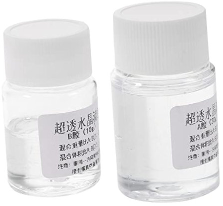 Anneome 2sätze Ab Epoxidharz Kleber Klarer Hochglänzender Zweikomponenten-epoxy Resin Kleber Für Schmuckherstellung Basteln Und Diy Kunsthandwerk Wasserfest Und Anti-gelbfärbung