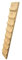 Hilcar - Hühnerleiter - Kaninchenleiter - Kleintier - Holzrampe - Treppe, 80 cm lang