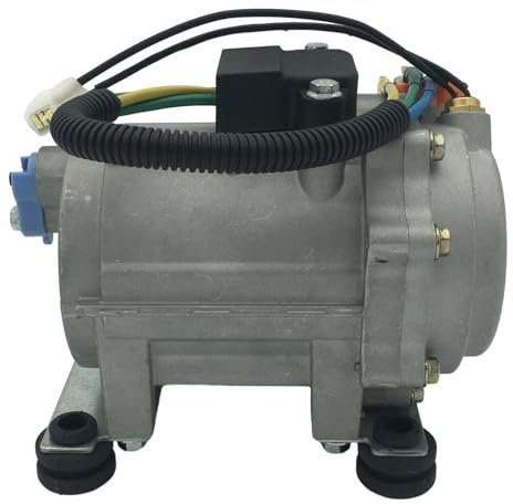 Compresor de aire acondicionado eléctrico de 12 V CC, 12 cc, R134a, 4000 rpm, viene con soporte de montaje