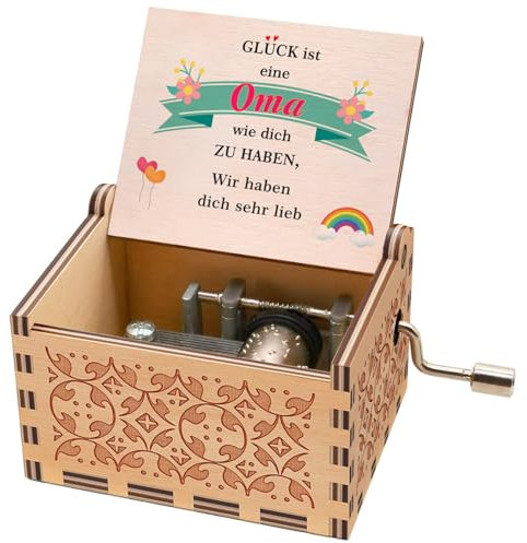 Geschenke für Oma,You Are My Sunshine Spieluhr für Oma,Holz Personalisierte Geschenke für Oma Geburtstag