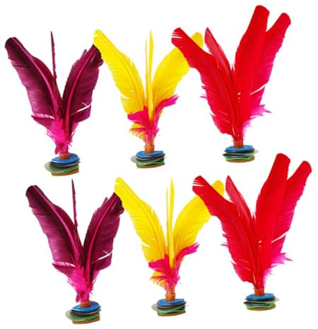 TOYANDONA 6stücke Lustige Chinesische Kicking Shuttlecocks Fußsport Spielzeug Für Studenten Für Drinnen Und Draußen Fördert Muskelkraft Und Flexibilität Bunte Farben Spaß Für