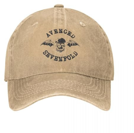 Vintage Avenged The Sevenfold Rock Baseballkappe Männer Frauen Distressed Washed Sun Cap Outdoor Running Golf Hüte Cap Baumwolle, für alle Jahreszeiten