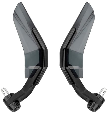 MOCNT Motorrad Handschutz 7/8 Zoll Motorrad Winddichter Lenker Handschutz 22mm Windabweiser Lenkerschutz Motorrad Windschutzscheibe Bremse Kupplungshebel Schutz Schwarz