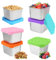 MOAMUN 6 Pequeño Tapers para Comida Hermetico, 180 Ml Recipientes Herméticos para Alimentos con Tapa Fiambrera Acero Inoxidable, Reutilizables Bento Box Recipientes para Yogur Frutas Ensalada