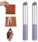 2 Pcs Silicone Lip Brush Purple Silicone Lip Applicator Lips Brush with Dust Cap for Lipstick Lips Tint Makeup Brushs Mask Gloss Concealer Applicator