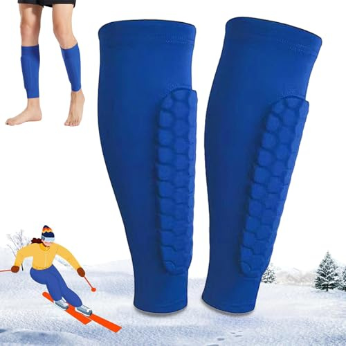 Schienbeinschoner Skifahren,1 Pair Schienbeinschoner für Fußball,Shindefender Shin Guards, Kollisionsschutz für Fußball, Schienbeinschoner Abdeckung für Sport für Kinder und Erwachsene