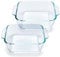 Square Small Baking Dish, Small Glass Baking Dishes for Oven Microwave Air Fryer, Casserole Dishes, 5x5 Inch Baking Dish (2)