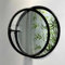 Rund Glas Schuppenfenster, Aluminiumlegierung Eingebaut Ersatz 360° Drehbar Fenster Küche Wohndeko Bullauge für Dachbodeneingang(40cm/15.7in)