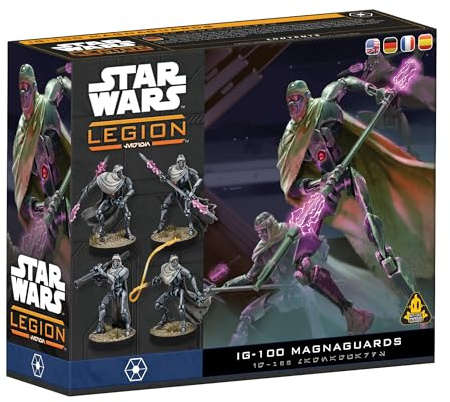 Asmodee, Star Wars: Legion – IG-100 Magnaguards, Tabletop-Erweiterung | Taktisches Miniaturspiel im Star Wars‑Universum für 2 Spieler, 120-180 Minuten, Strategiespiel ab 14 Jahren, Mehrsprachig
