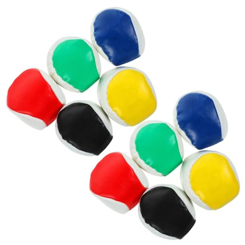 HONITANO 10 Stück Bohnensackwurfspiel aus PVC und Schaumkeramik Robuste Jonglier Sitzsäcke für Drinnen zur Motorischer Fähigkeiten und Spaß im Klassenzimmer