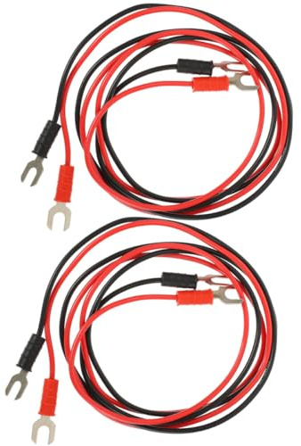 Amosfun PVC Copper Turntable Earth Grounding Cable 4Pcs Set for Record Player and Amplifier Grounding Applications