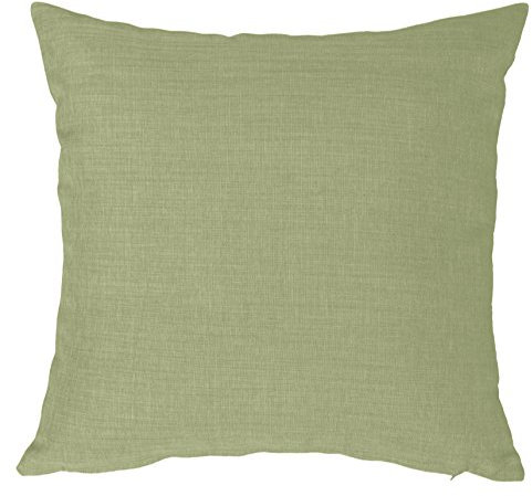 Kissenhülle 50x50 Grün hell Struktur Leinenoptik Kissenbezug Deko Kissen Zierkissen Dekokissen …