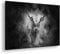deyoli Dark Sternzeichen Stier Effekt: Schwarz/Weiß Format: 120x80 als Leinwandbild, Motiv fertig gerahmt auf Echtholzrahmen, Hochwertiger Digitaldruck mit Rahmen