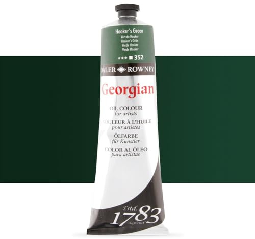 Daler-Rowney Georgian Oil Paint, Aluminium Tube, 7.61oz - 225 ml, Hooker's Green