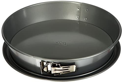 Städter 661370 We Love Baking Springform schräg 32 cm, Metall, Silber, ø 32/29 cm/H 7 cm
