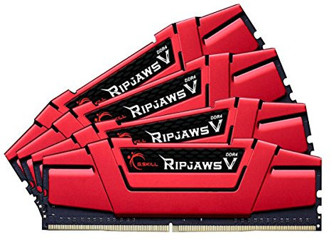 G.SKILL 64GB (4 x 16GB) Ripjaws V Series DDR4 PC4-28800 3600MHz Desktop Memory Model F4-3600C19Q-64GVRB