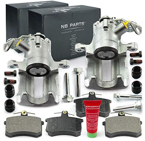 NB PARTS 2x Bremssattel + Beläge hinten passend für Audi A4 B5 + Avant bis Fgst-Nr. 8D-V-160000