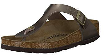 Birkenstock Gizeh BS Infradito Donna, Beige (Electric Metallic Taupe Electric Metallic Taupe), 35 EU