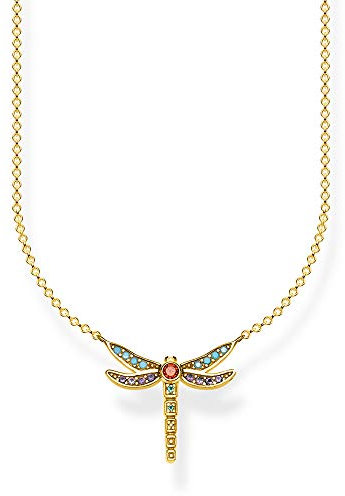 Thomas Sabo Damen Kette Libelle bunt 925er Sterling Silber KE1837-974-7-L45v
