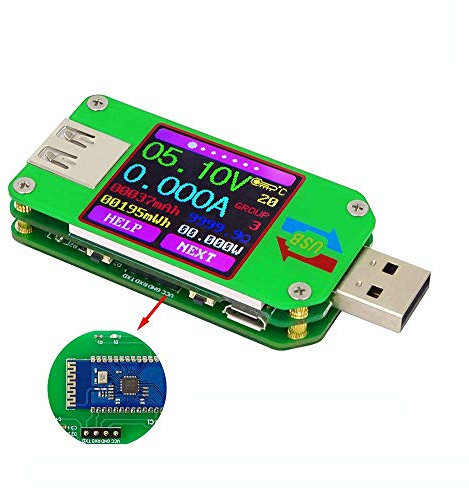 DollaTek UM24C Misuratore di Potenza USB 2.0 Tester Multimetro USB Display LCD a Colori Tensione Corrente Meter Voltmetro Carica Batteria Misura di Resistenza del Cavo con Bluetooth