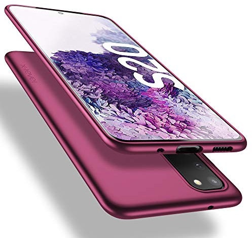 X-level für Samsung Galaxy S20 Hülle, [Guardian Serie] Soft Flex TPU Case Ultradünn Handyhülle Silikon Bumper Cover Schutz Tasche Schale Schutzhülle für Samsung Galaxy S20 5G - Weinrot