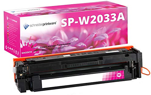 schneiderprintware [Mit Original-Chip | wiederverwendet] Toner kompatibel für HP 415X 415A W2033A Magenta für HP Color LaserJet Pro MFP M454 DN dw M479 dw fdn fdw fnw | Keine UPDATEPROBLEME|