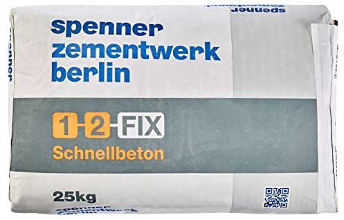 Schnellbeton 1-2-Fix 0-8 mm Ergiebigkeit ca. 13 Liter/Sa 25 kg/Sack