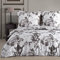 Buymax® Bettwäsche 135x200 100% Baumwolle 4-Teilig Bettbezug - Bettwäsche-Sets 135 x 200cm mit 2 mal Kissenbezüge 80x80cm, ÖKO-TEX Renforcé-Bettdeckenbezüge Set mit Reißverschluss