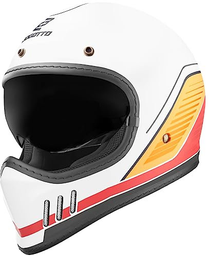 Bogotto FF980 EX-R Helm, weiß/rot/gelb, S