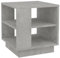 vidaXL Couchtisch mit 2 Ablagen Beistelltisch Wohnzimmertisch Kaffeetisch Sofatisch Teetisch Tisch Wohnzimmer Betongrau 40x40x43cm Holzwerkstoff