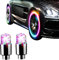 Ventilkappen Auto, 2 Stück Universal Fluoreszierende Autoreifen, Reifen Ventilkappen, Fashion Stem Cover Glowing in Dark, PKW & Fahrrad & Motorrad, Reifen