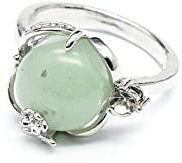Roter Aventurin-Jade-Ring Für Frauen – Verstellbar,Offener,Geschnitzter Blumen-Intarsien-Aventurin-Jade-Achat-Ring,Handgefertigter Stapelbarer Statement-Ring,Geschenke Für Freundin,Mädchen,Mutter,