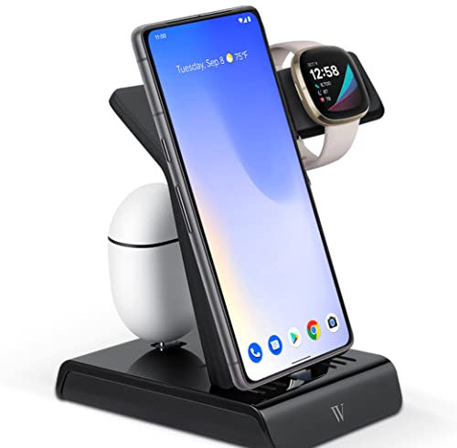 Wasserstein 3-in-1 Google Pixel Charger for Fitbit, Google Pixel, Pixel Buds, and USB-C Devices - Charge Fitbit and USB-C Devices Together